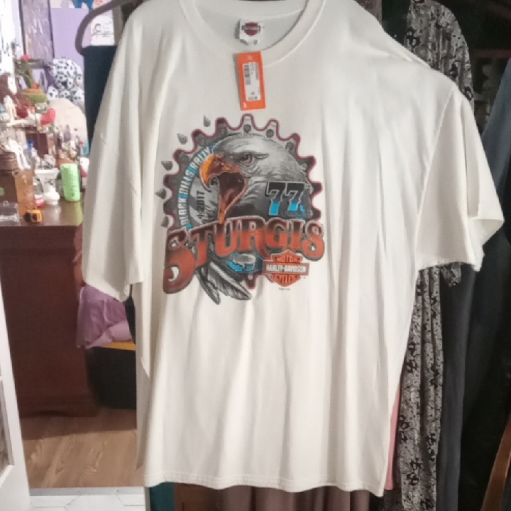 Harley-Davidson 77th Annual Sturgis Black Hills Rally 2017 Men’s 4XL T Shirt NWT